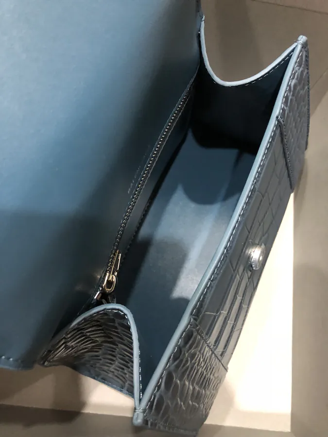 Balenciagα Hourglass Sandbag with Silver Buckle
