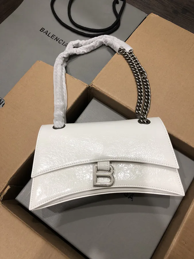 BaleNCIAG Crush Small Grained Calfskin Chain Shoulder Bag