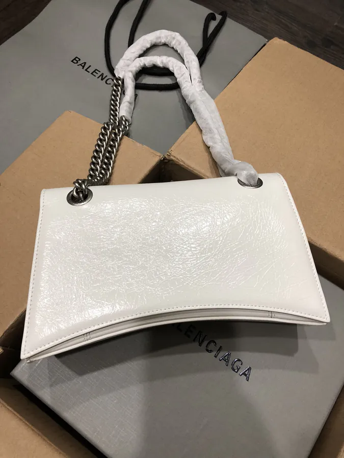 BaleNCIAG Crush Small Grained Calfskin Chain Shoulder Bag