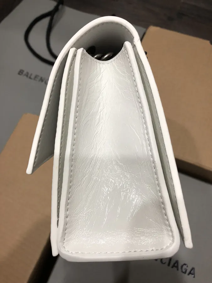 BaleNCIAG Crush Small Grained Calfskin Chain Shoulder Bag