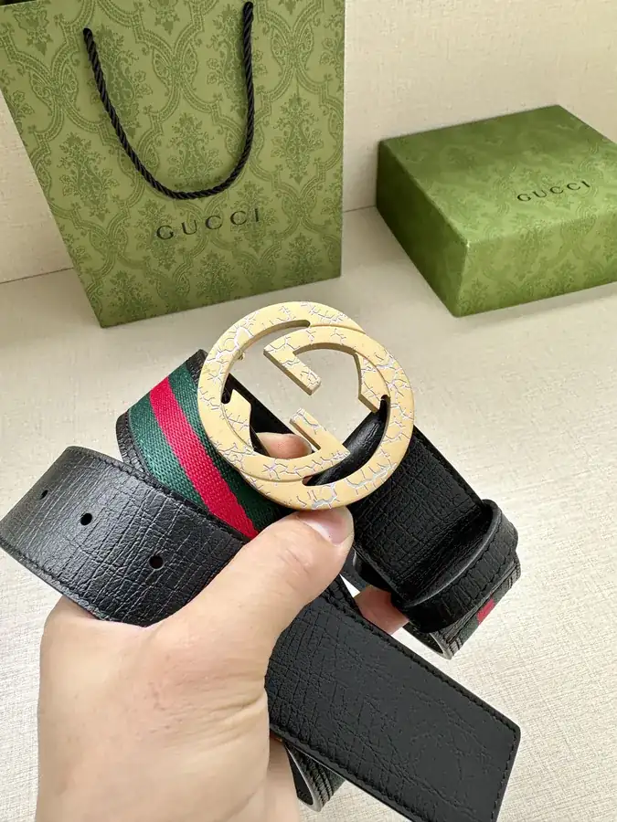 Double G Belt with Red and Green Elastic Webbing