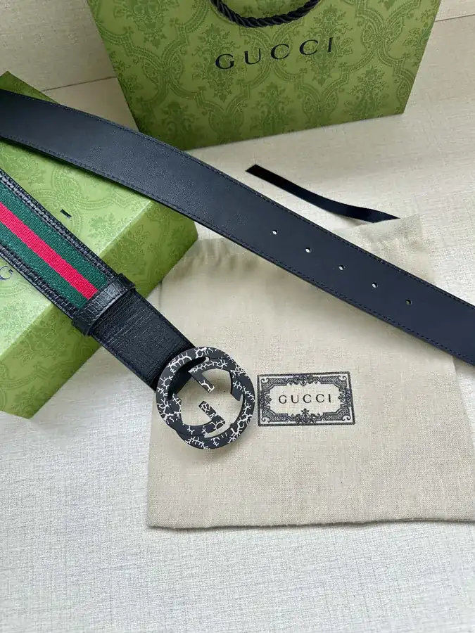Double G Belt with Red and Green Elastic Webbing