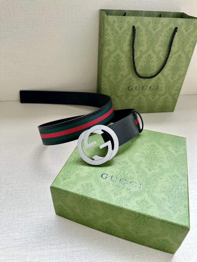 Double G Belt with Red and Green Elastic Webbing