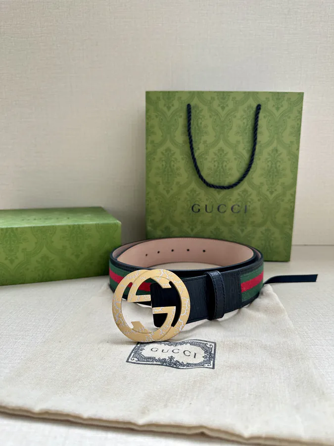 Double G Belt with Red and Green Elastic Webbing