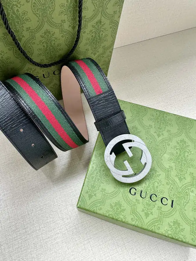 Double G Belt with Red and Green Elastic Webbing