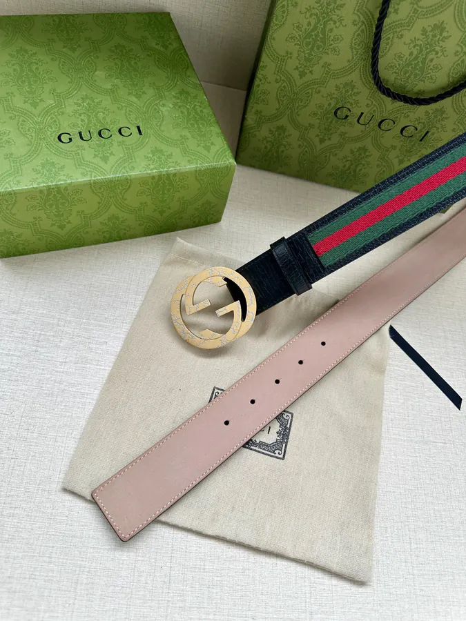 Double G Belt with Red and Green Elastic Webbing