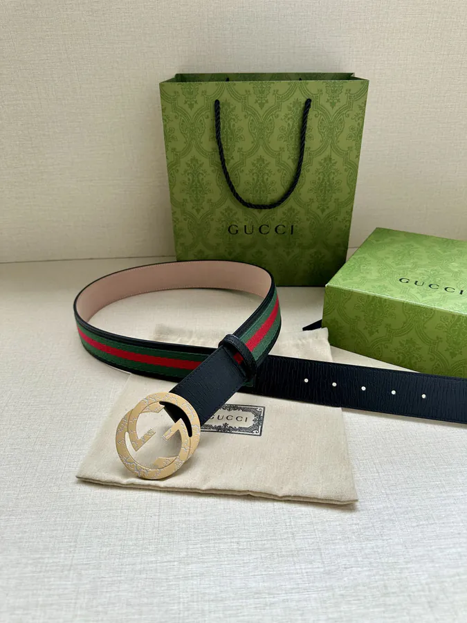 Double G Belt with Red and Green Elastic Webbing