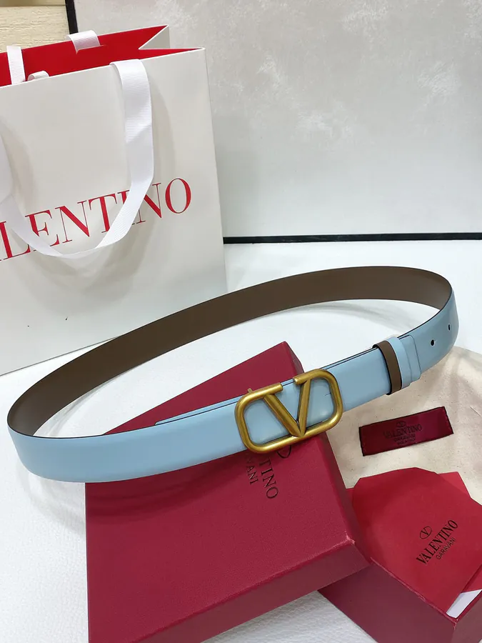 VLOGO Signature Two Way Calfskin Belt