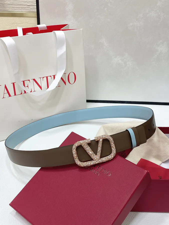 VLOGO Signature Double Sided Calfskin Belt