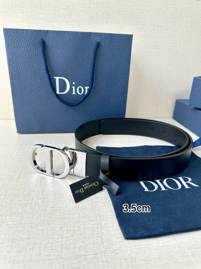 Montaigne Belt Classic Design, Double Sided, Grained Calfskin