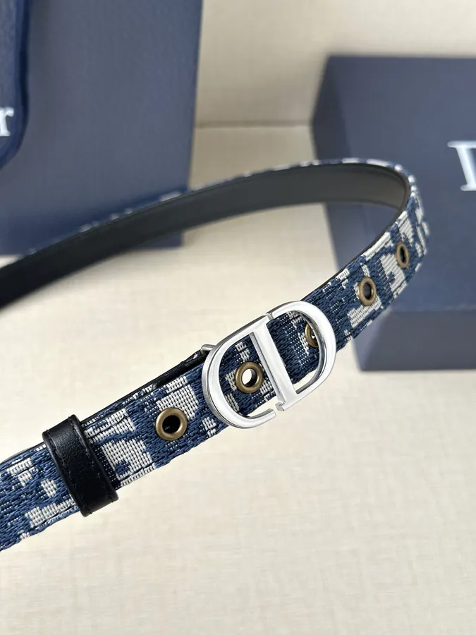 Montaigne Double Sided Belt with CD Metal Buckle