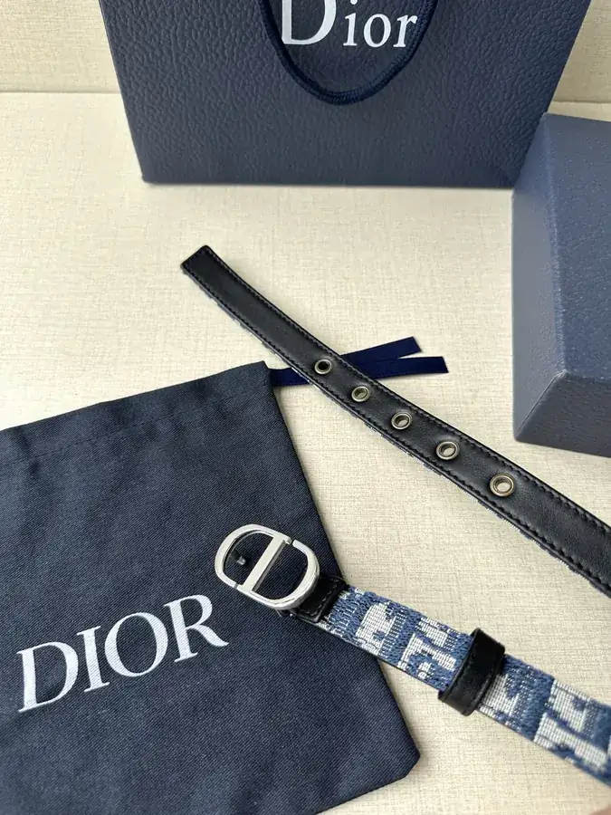 Montaigne Double Sided Belt with CD Metal Buckle