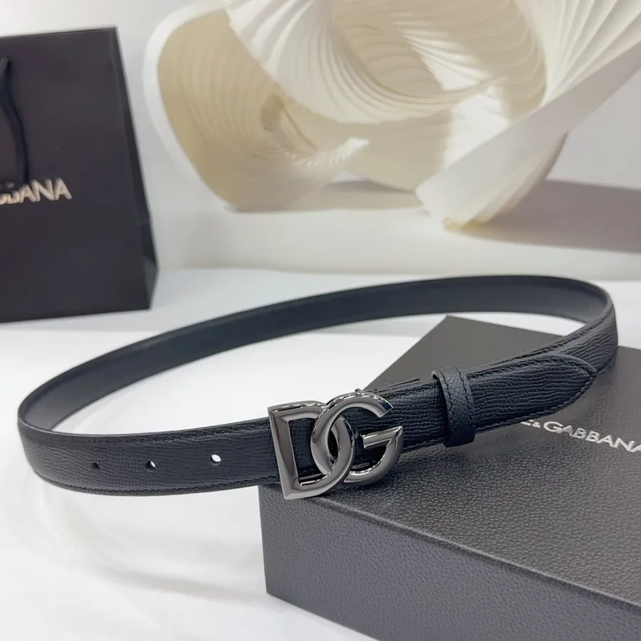 2.5cm D&G Belt in Full Grain Leather