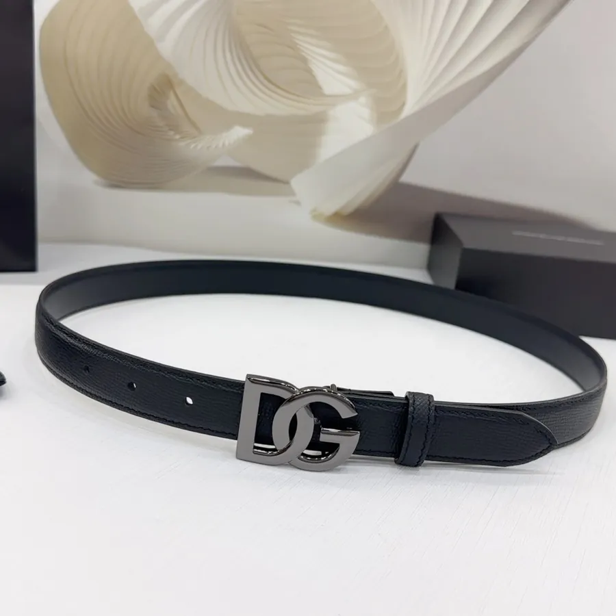 2.5cm D&G Belt in Full Grain Leather
