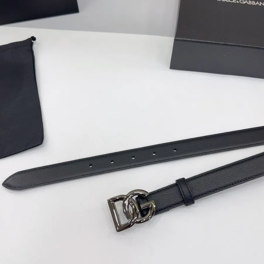 2.5cm D&G Belt in Full Grain Leather