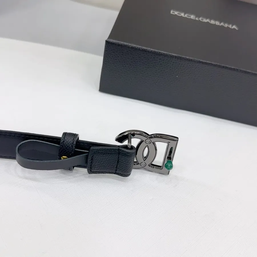 2.5cm D&G Belt in Full Grain Leather
