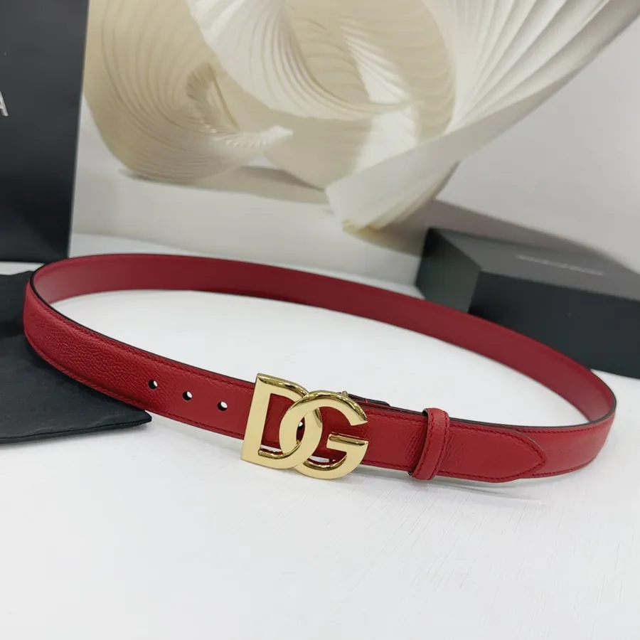 2.5cm D&G Belt in Full Grain Leather