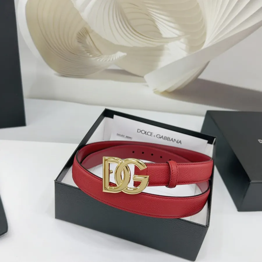 2.5cm D&G Belt in Full Grain Leather