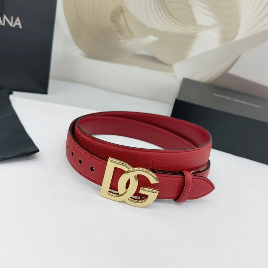2.5cm D&G Belt in Full Grain Leather