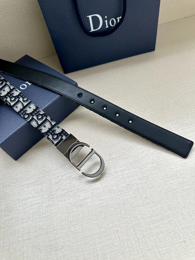 30mm Montaigne Belt Inspired by Handbag, Reversible Design