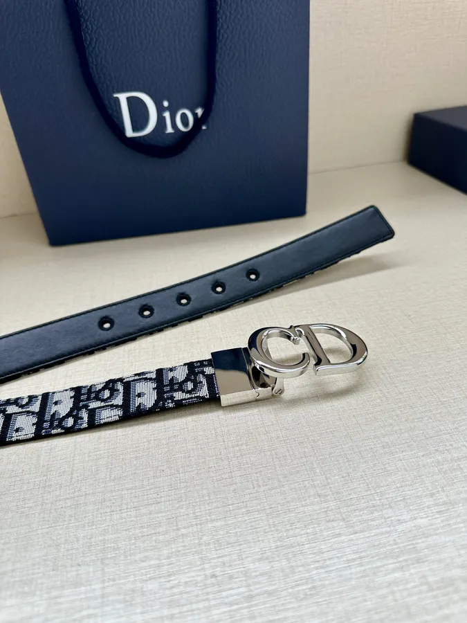 30mm Montaigne Belt Inspired by Classic Handbag, Reversible Design