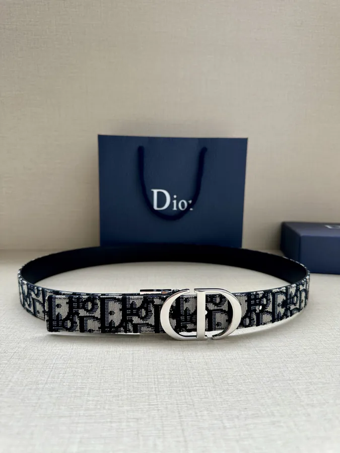 30mm Montaigne Belt Inspired by Handbag, Reversible Design