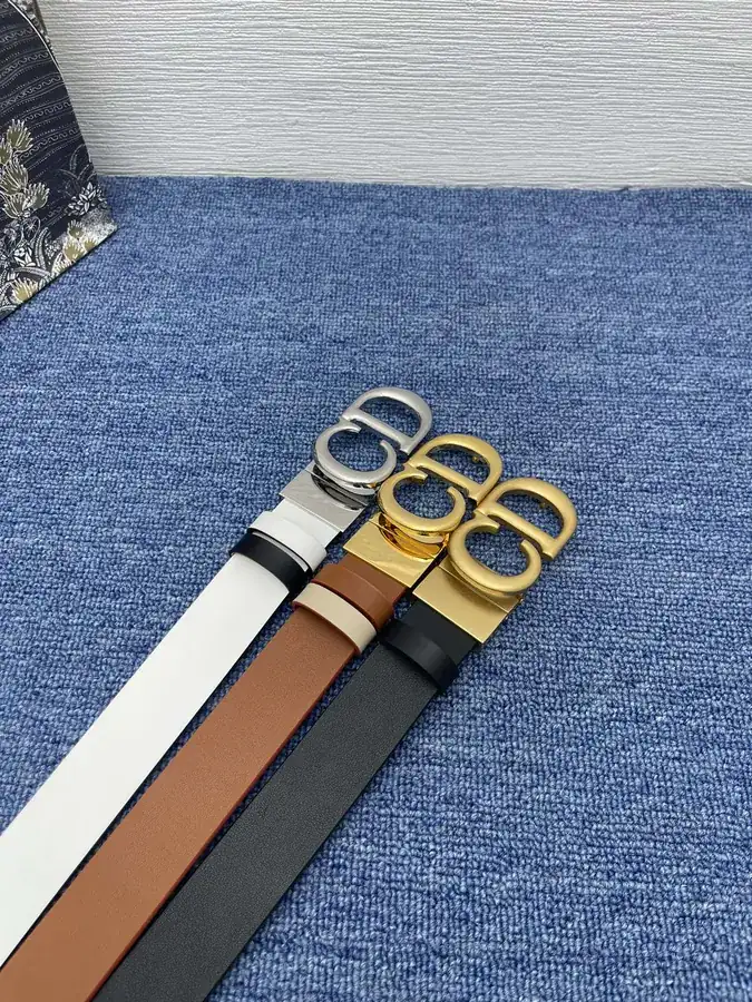 Montaigne Avenue Belt in Black Smooth Calfskin