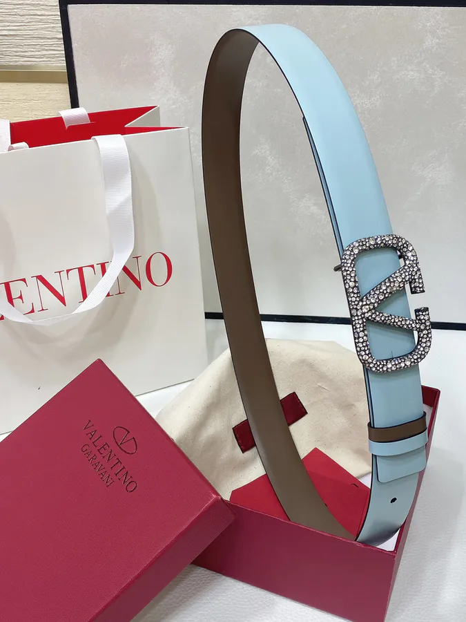 VLOGO Signature Dual Sided Calfskin Belt