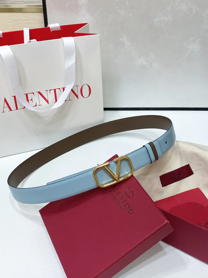 VLOGO Signature Double Sided Calfskin Belt