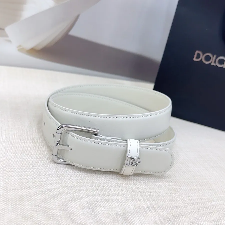 D&G Belt in 3.0cm Width, Premium Full Grain Leather