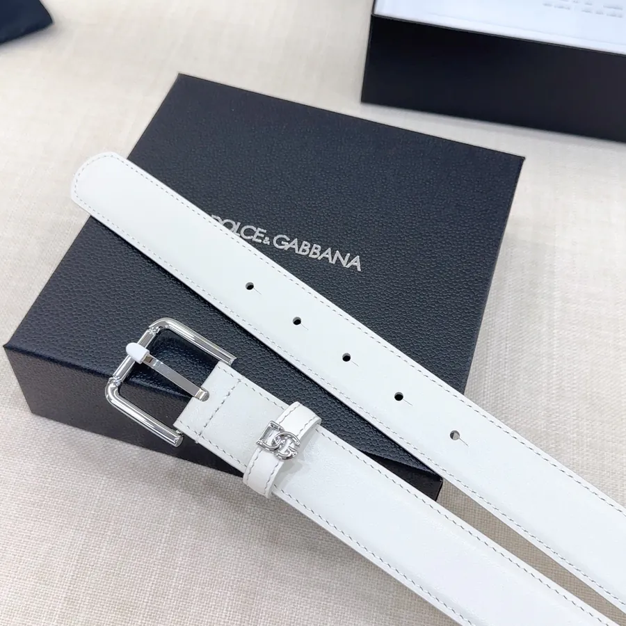 D&G Belt in 3.0cm Width, Premium Full Grain Leather