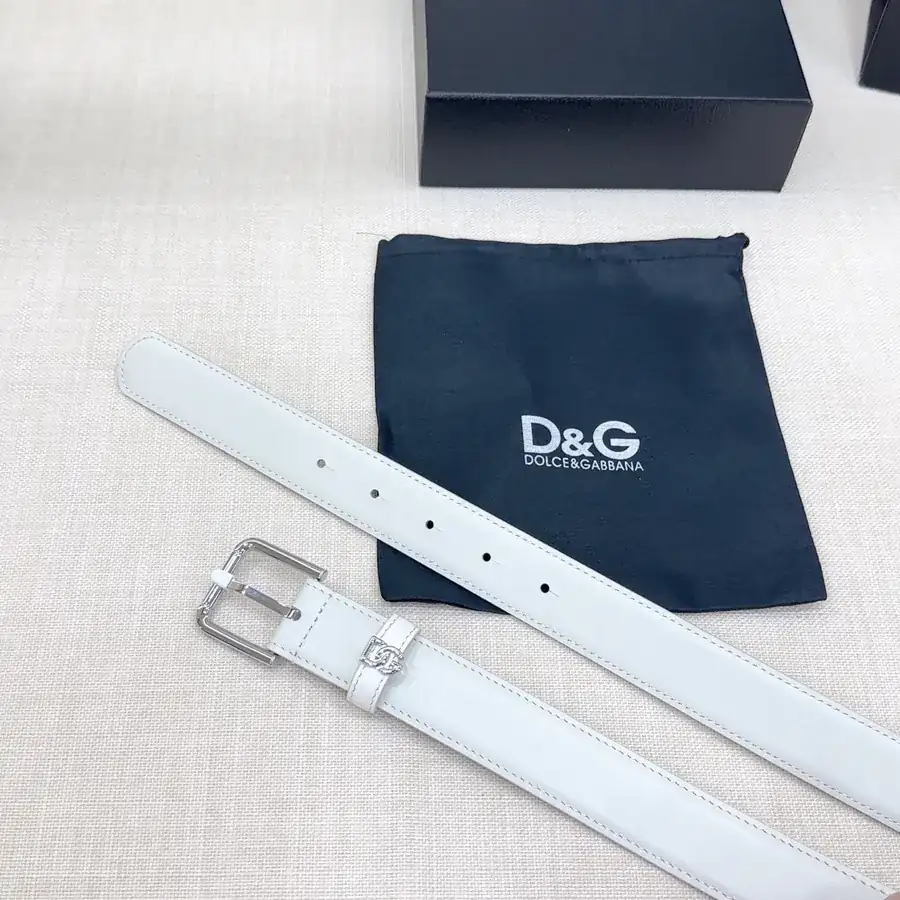 D&G Belt in 3.0cm Width, Premium Full Grain Leather
