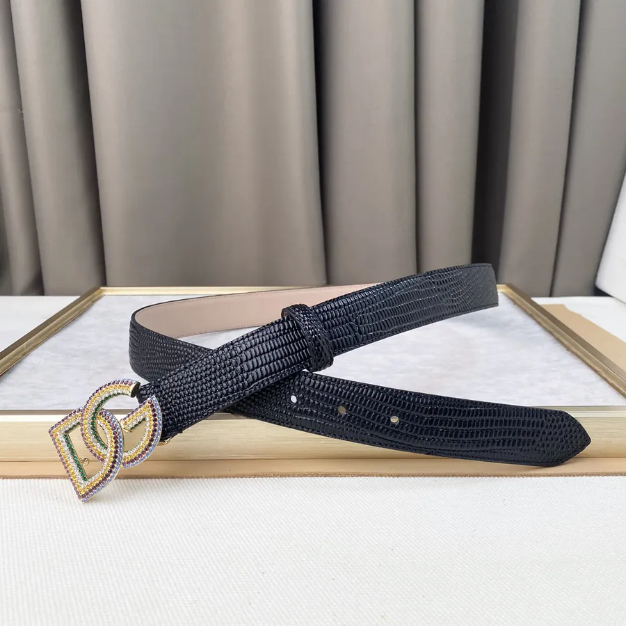 D&G New Belt Precision Brass Hardware, Genuine Crocodile Skin