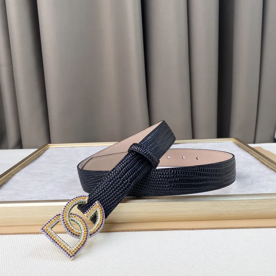 D&G New Belt Precision Brass Hardware, Genuine Crocodile Skin