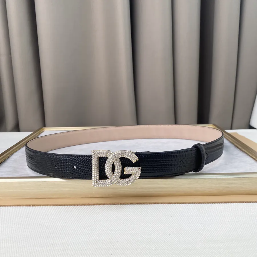D&G New Belt with Precision Brass Hardware and Genuine Alligator Calfskin
