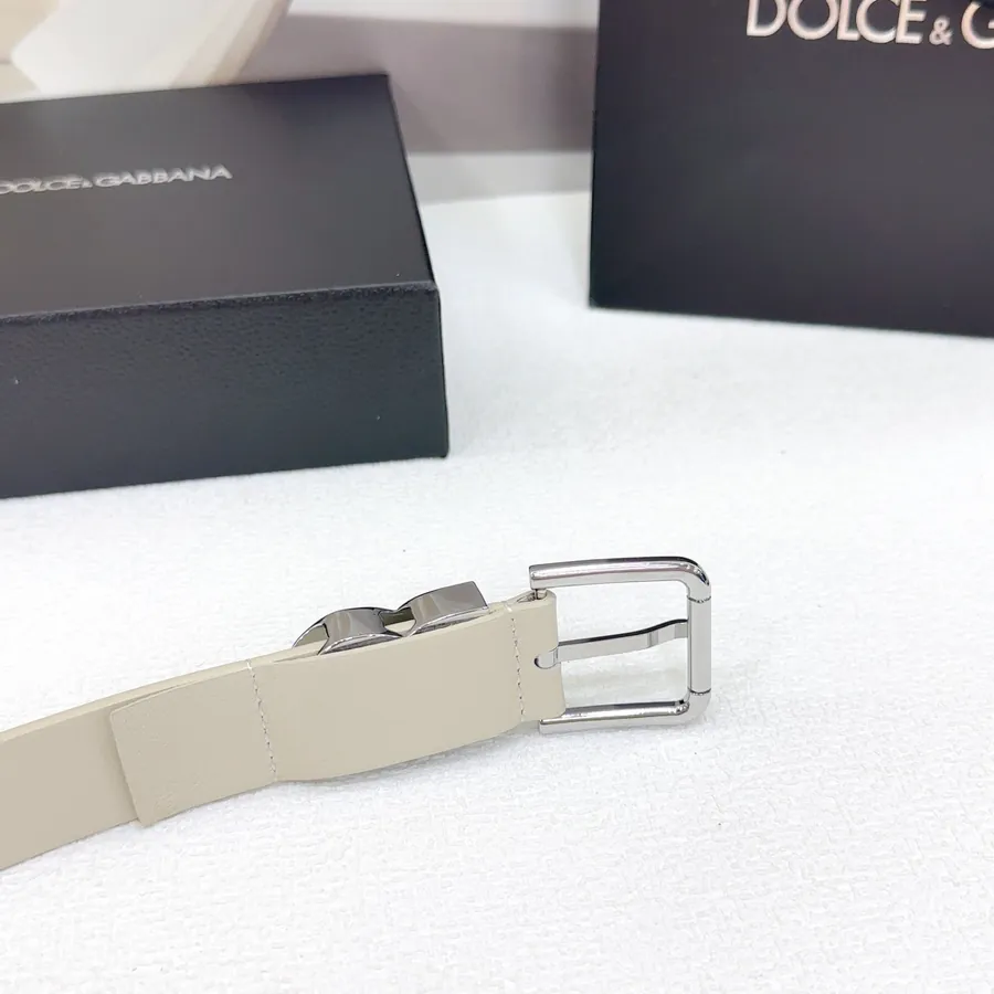 D&G Belt in 3.0cm Width, Premium Full Grain Leather