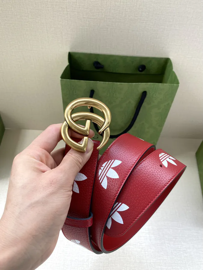 X Collaboration Belt with Trefoil Print