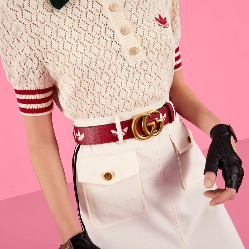 X Collaboration Belt with Trefoil Print