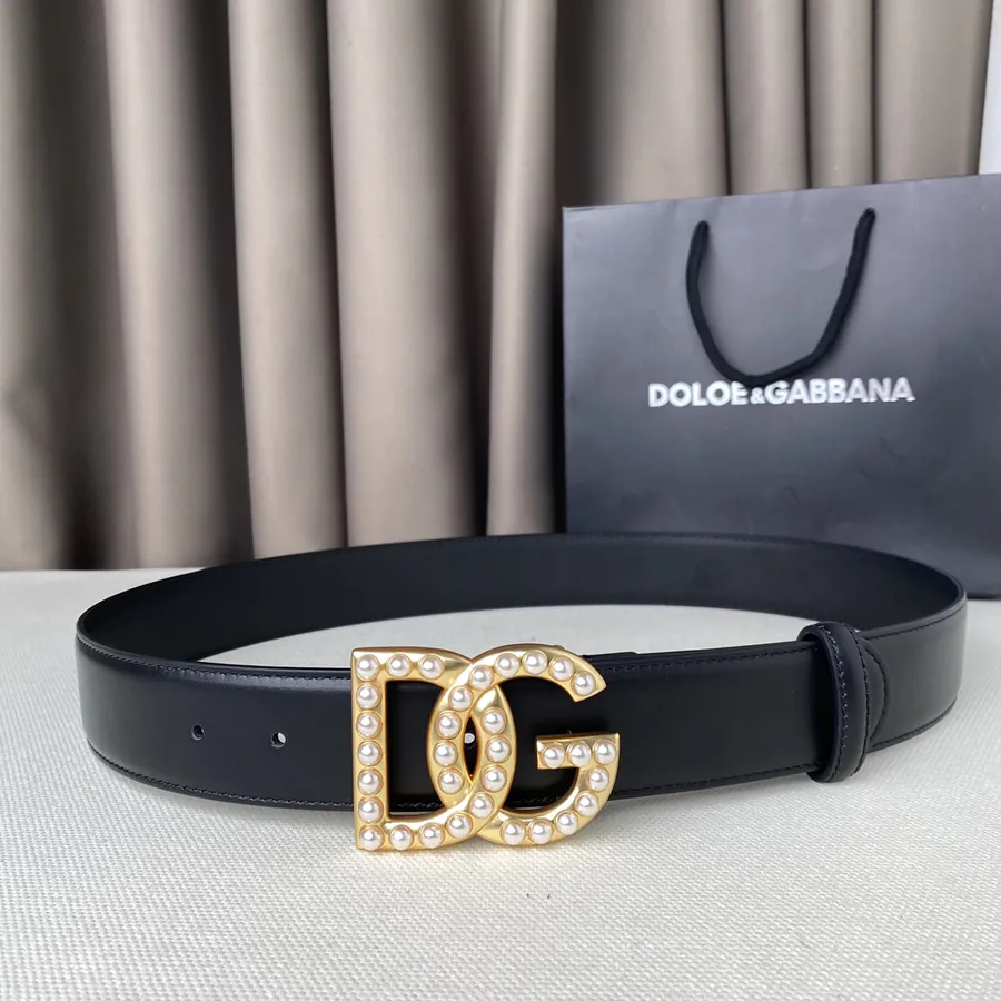 D&G Classic Letter Closure Belt