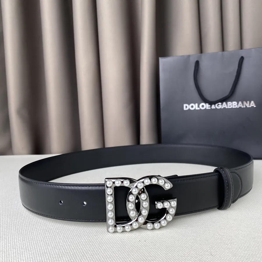 D&G Classic Letter Buckle Belt