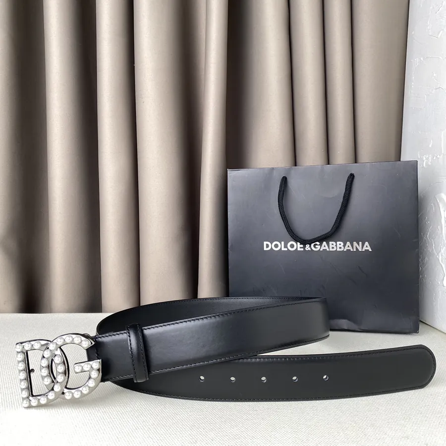 D&G Classic Letter Buckle Belt