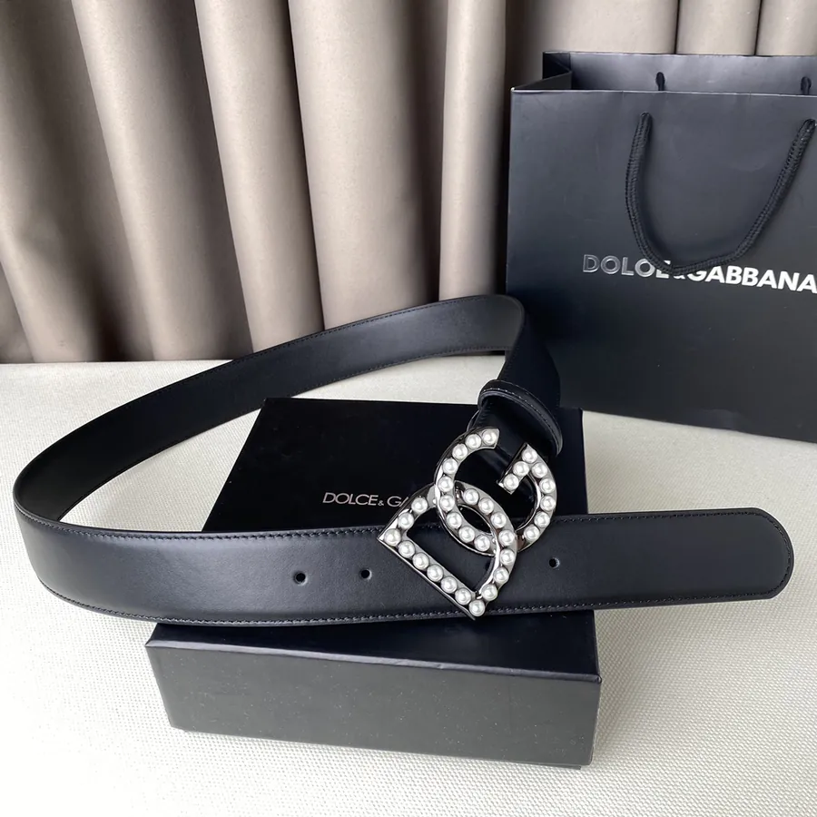 D&G Classic Letter Buckle Belt