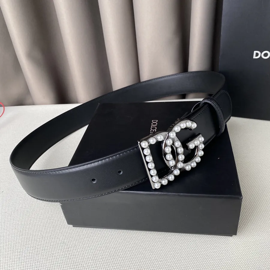 D&G Classic Letter Buckle Belt