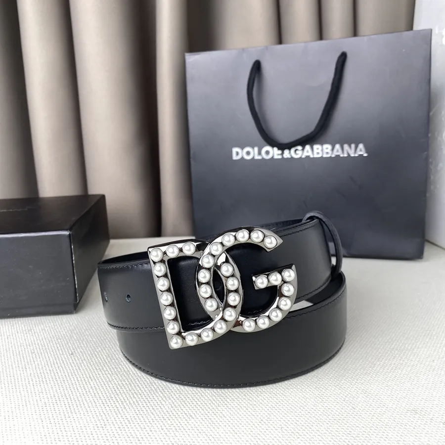 D&G Classic Letter Buckle Belt