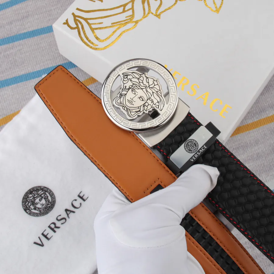 Vivace Men's Genuine Leather Belt with Automatic Buckle