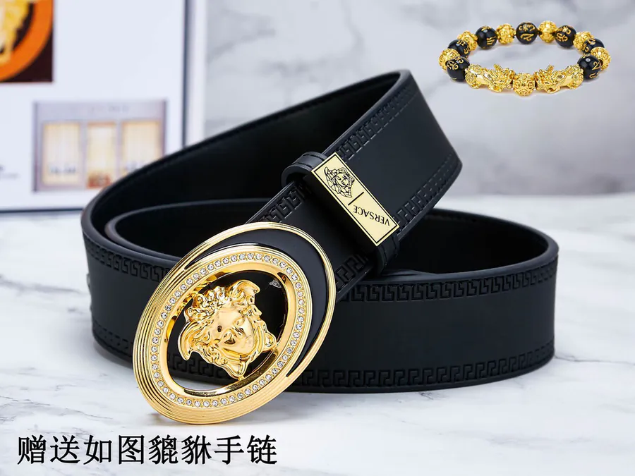 Vivace Belt Premium Leather, 24K Steel Buckle, Double Sided Use