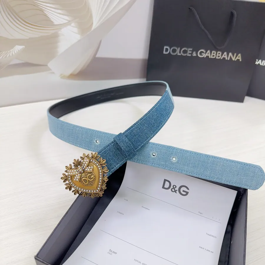 D&G Duolingo Belt in 3.0cm Width