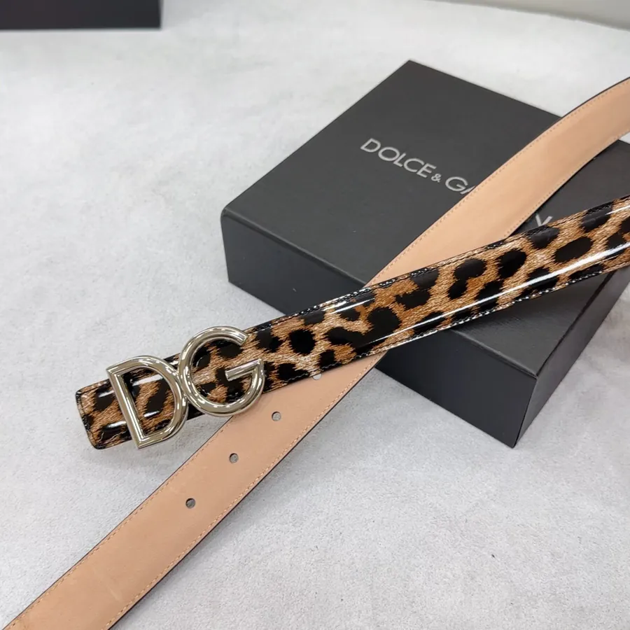 D&G Belt in 3.0cm Width, Premium Full Grain Leather