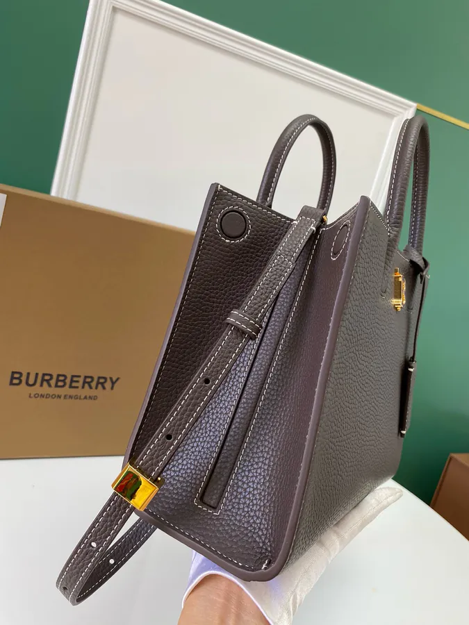 Thomas Burberry Tote Bag with 27cm Vertical Handle