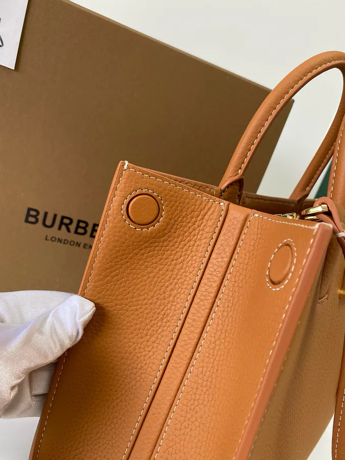 Thomas Burberry Tote Bag with 27cm Vertical Handle